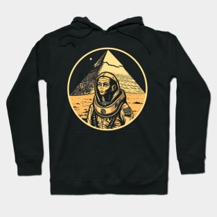 Retro Sci-Fi Ancient Alien Space Traveler Illustration Hoodie